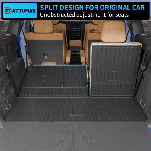 Floor Mats Compatible with 2025 2026 Ford Expedition 7-Seater Captain Chairs (NOT for Max) Trunk Mat Cargo Mat Cargo Liner Expedition Accessories (Floor Mats Trunk Mat Backrest Mats)