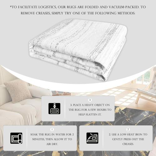 Size Large Marble Rugs for Living Room:  Abstract Black and Gold Marble Area Rug Non Slip Washable Carpet Floor Mat for Bedroom Dorm Kitchen Classroom Dining Room Hallway