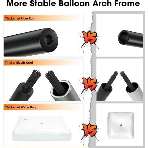 Chamvis Balloon Arch Kit, 9FT Height & 10FT Width Adjustable Balloon Arch Stand Frame Garland Stand: Wedding Baby Shower Birthday Photo Backdrop