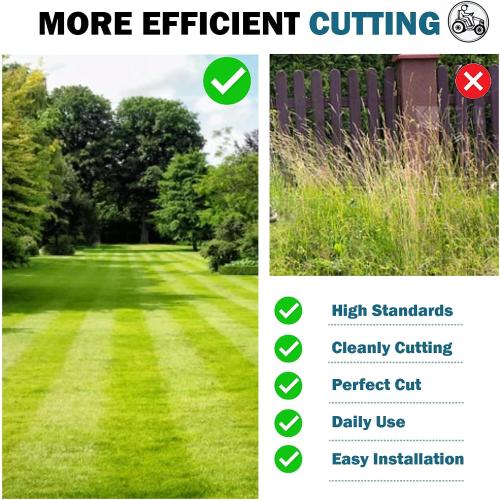 54 Deck Mower Blades (M143520, M145516, M152726) Fits John Dee re Z375R Z525E Z535M Z540M EZTRAK Z425 Z435 Z445 GX255 GX335 GX345 GX355 1023 1025R 1026R (3 Pack)