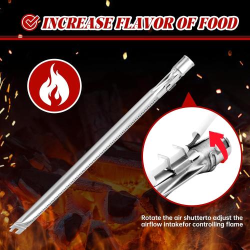 Genesis Grill Parts Flavorizer Bars for Weber Genesis 300 Series, Genesis E310 E320 E330 S310 S320 S330 Grill with Front-Mounted Control,7622 Heat Deflectors,62752 Gril Burners and 7524 Grill Grate