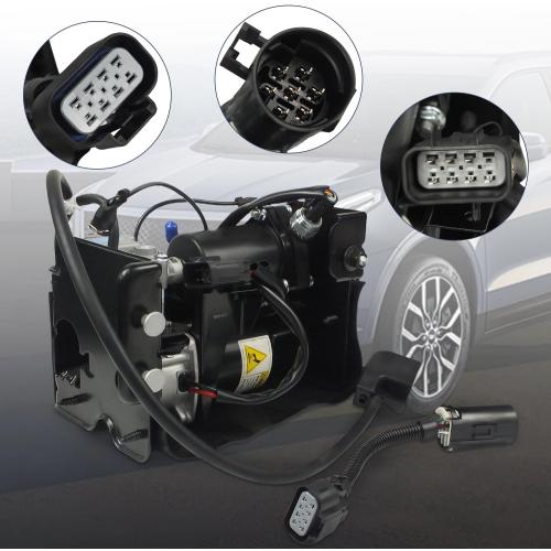 Air Ride Suspension Compressor Pump Compatible with Chevy Avalanche Suburban Tahoe Cadillac Escalade GMC Yukon XL 2001-2013 15254590 19299545 949-099 949-001