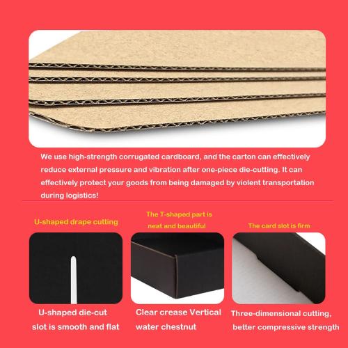 Red Shipping Packaging MEIANJU L8xW5.5xH1.5 inch Hard Corrugated Cardboard Shipping Boxs Gift Wrap Box for Bridesmaid,Anniversary