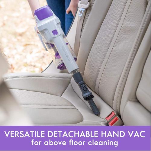 Kenmore 21.6V Lightweight 2-in-1 Vacuum, Hybrid, HEPA Filter, Lithium Ion Battery, 2-Speed Settings, Combo Tool Cordless Stick Vac, Purple