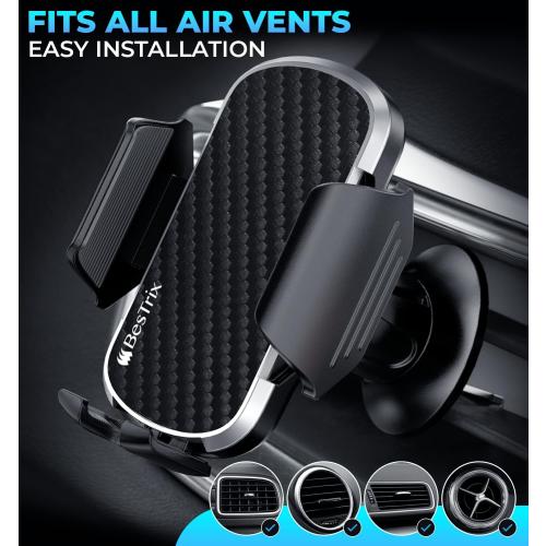Size q14, 13, 12, Samsung Galaxy S22, All Smartphones,Bestrix Car Phone Mount, Compatible with iPhone 14, 13, 12, Samsung Galaxy S22, All Smartphones, Fits All Air Vent Types, 360 Rotatable View,