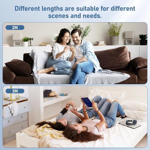 USB C to USB C Cable, 2Pack 60W[10FT 6FT], Type C to C Cable Fast Charging Cord for iPhone 17/16/15/Pro/Pro Max/Plus, iPad Pro, MacBook Air 13 inch/iPad Pro/Air, for Samsung Galaxy and More