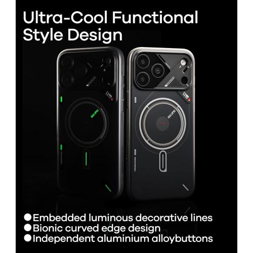 Aulumu A17 iPhone 17 Pro Magnetic Thermal Case | CoolHyper | with Camera Control | IMD Technology | Compatible with Magsafe | Touch Translucent White