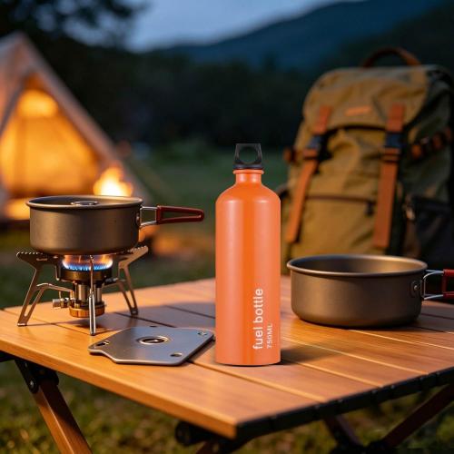 Aluminum Fuel Bottle 750ml/25 oz Camping Fuel Container