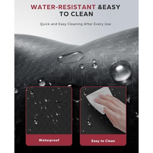 HAPBEAR Large Yoga Mat - 72x36x6mm (1/4 inch), Extra Wide Non-Slip Exercise Mat for Home Workout, Yoga, Pilates & Stretching, Durable & Eco-Friendly, Includes Bonus Resistance Bands & Carry Bag