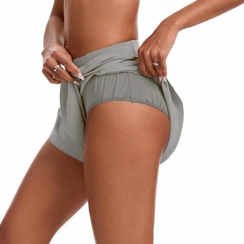 Size M ....Womens Mid Waisted Dolphin Athletic Shorts for Women 4 Lightweight High Split for Gym Workout with Liner Quick Dry