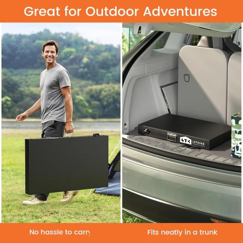Grill Table for Blackstone Griddle Camping Grill Table Foldable Fits Ninja | Portable Grill Table with Storage Blackstone Griddle Stand for Outdoor Camping, Picnic, Garden, Patio, Dining, BBQ, Party
