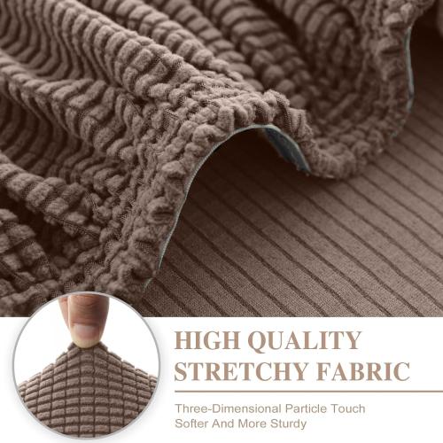 Couch Cushion Covers Seat Cushion Cover Stretch Couch Cover Separate Sectional Sofa Slipcovers Furniture Protector(3 Pieces for Seat or Sofa Backrest, Khaki)