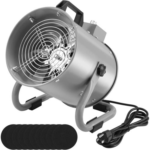 Portable Range Hood,Kitchen Air Cleaner Strong Wind Desktop Range Hoods Low Noise, Hood Fan for Cooking and Indoor Bbq,Hot Pot,And Rv (Silver)