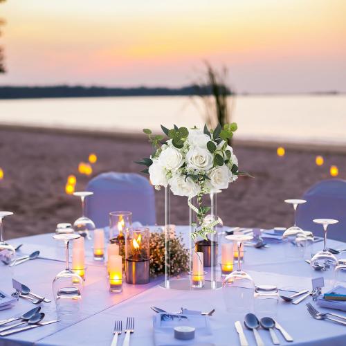 Teenyyou 8 Pcs 16 Inch Wedding Centerpieces for Tables Flower Stand