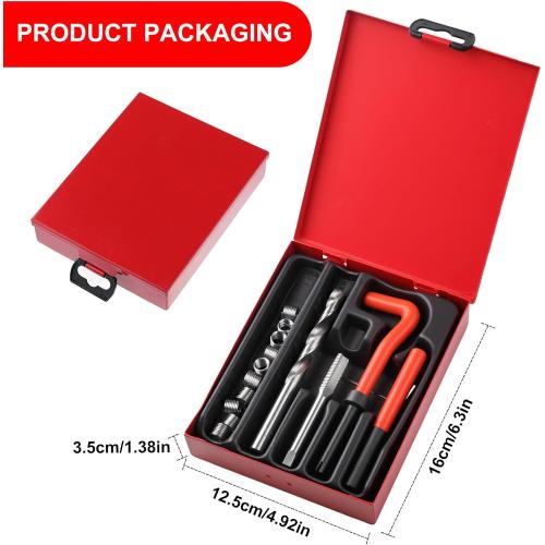 Metric Thread Repair Insert Kit, M9X1.25mm Rethreading