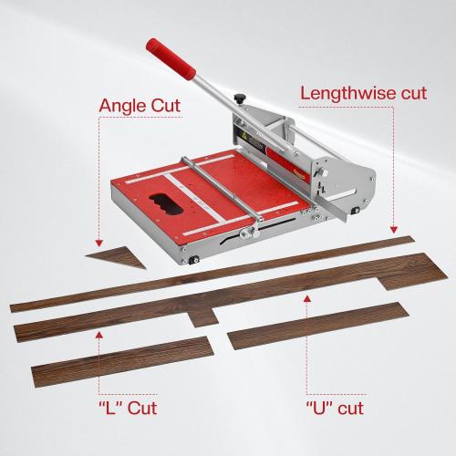 10mm Thick Floor Cutter - 13 Pro Vinyl Floor Cutter for LVP, LVT, WPC, SPC, PVC, VCT, Rigid Core Vinyl Flooring - Honing Stone Included - Manual Operation, No Electricity, No Noise