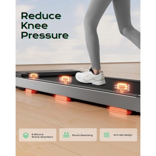 Walking Pad,Treadmill with Incline for Home Office, 2.5HP Portable Under Desk Treadmill with 265 Lbs Capacity,Remote Control, Led Display ( missing control )