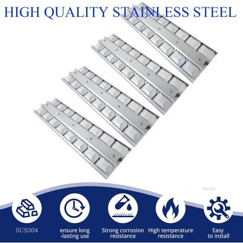 (4-Pack) Size  18 Briquette Tray Replacement Parts for Viking VGIQ542241NSS, VGIQ54224NSS, VGBQ33002RENS, VGBQ33603RESS, VGBQ53024, VGBQ53624, VGBQ54224, VGBQ55424