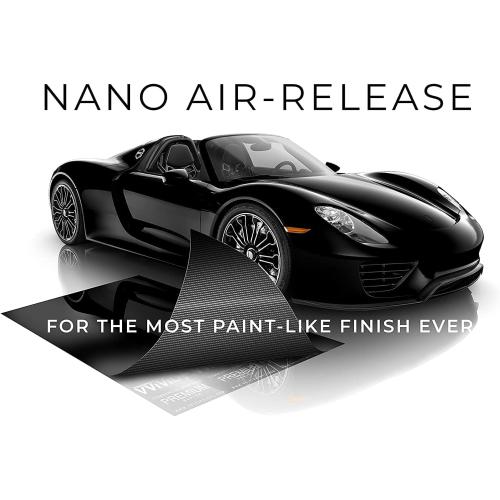 VViViD  Ultra Gloss Premium Vinyl Car Wrap Film (9ft x 5ft, Gloss Piano Black)