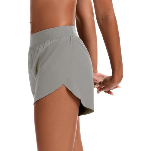 Size M ....Womens Mid Waisted Dolphin Athletic Shorts for Women 4 Lightweight High Split for Gym Workout with Liner Quick Dry