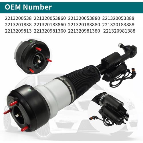 Front Right Air Suspension Shock Absorber Strut 2213201838 for Mercedes-Benz S550 S450 S350 CL550 2007-2013 4MATIC AWD OE 2213200538