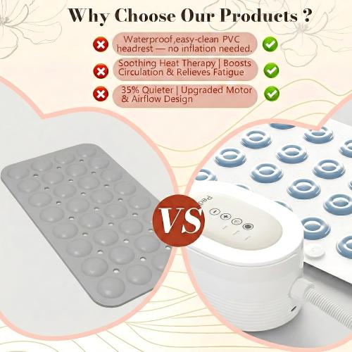 Upgraded Heated Bubble Bath Mat - Warm Air Bubble Massage Mat for Bathtub, Quiet Motor System with Remote Control, Portable Kit for Luxury Home Spa Experience