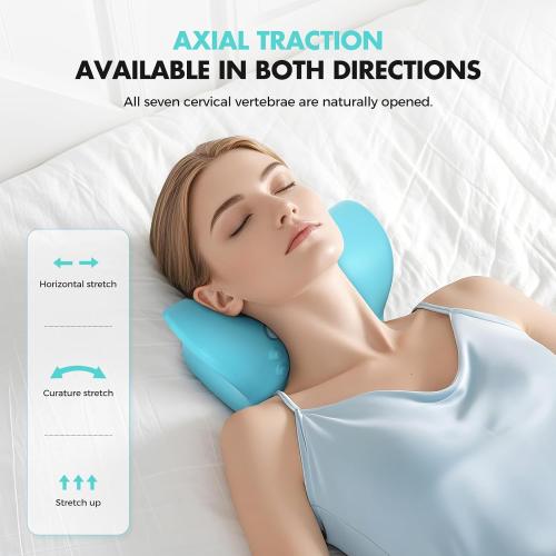 Smedz Neck Massager 2026 New Upgrade 3 in 1 Portable Massager with Heat &Comfortable Stretching–Adjustable Intensity for Neck & Shoulder Relaxation at Home, Office