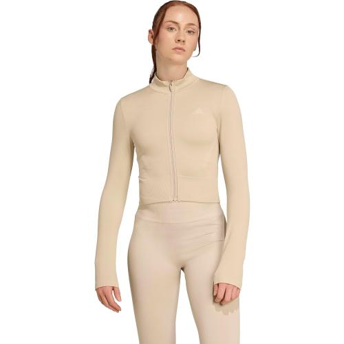 adidas womens Essentials Full-zip Knit Workout Jacket