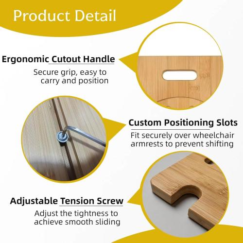 31.5 x 11 Slide Transfer Board with Track Pulley & Turntable - Heavy Duty Wooden Slide Board for Transferring Elderly & Disabled, Hold Up to 500LBS, Transfer to Wheelchair, Bed, Car