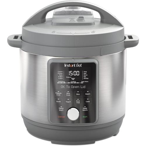 Instant Pot, 8-Quart Whisper Quiet 9-in-1 Electric Pressure Cooker, Slow Rice Cooker, Steamer, Sauté, Yogurt Maker, Warmer & Sterilizer, App With Over 800 Recipes, Stainless Steel, Duo Plus