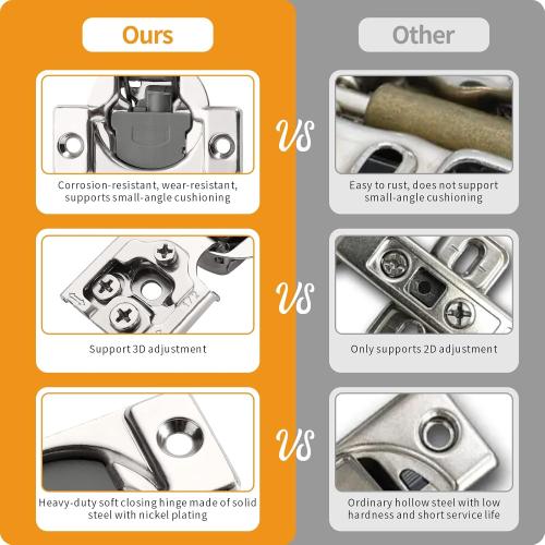 Chibery 50 Pack 1/2 Overlay 3D Soft Close Concealed Hinge for Face Frame Door, Smooth Slow Self Closing Hinges, Satin Nickel, Hidden 105° Open Angle Stainless Steel Hinge for Kitchen Cabinet Door
