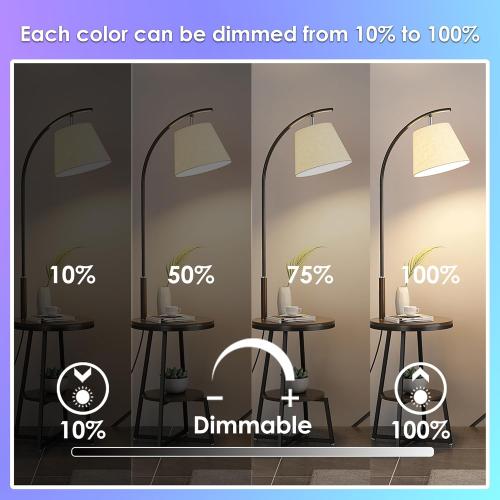 FTL GU10 LED Color Changing Light Bulb with Remote Control, RGB Dimmable Colored Light Bulbs 5W 40W Equivalent, 2700K-6000K， 30 Colors, Timer, Spotlight Bulb for Track Recessed Lighting 10-Pack