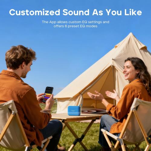 Tribit PocketGo Portable Bluetooth Speaker, 7W, IP68 Waterproof, 20H, Green