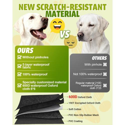 Dog Car Seat Cover, 600D Heavy Dute Durable Car Seat Cover for Dogs Pets, 100% Waterproof Scratch Proof Nonslip Dog Hammock for Cars, Seat Covers Protector with SeatBelt for Pet Sedan SUV Trucks
