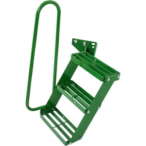 HECASA Left Hand Stair Step Kit Compatible with John Deere 4050 4240 4430 4630 4440 4230 4555 4650 4850 4955 LH Handrail Powder Coated Durable Steel Tractor Step