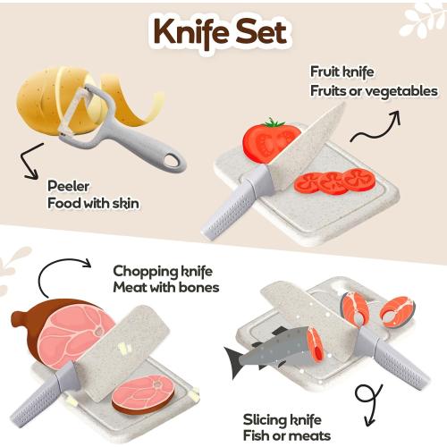 Play Kitchen Pots and Pans Set for Kids, Pretend Role Play Cooking Toys Gifts for Toddlers Girls Boys Ages 3 4 5 6