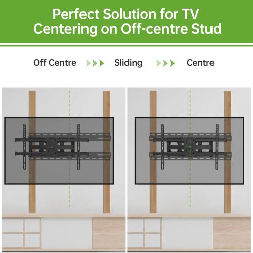 USX MOUNT TV Mount Extension Bracket for Televison Wall Plate, Fitting 16-24 inch Wood Stud and Easy for TV Centering, Max Loading Capacity 154LBS, XAS702