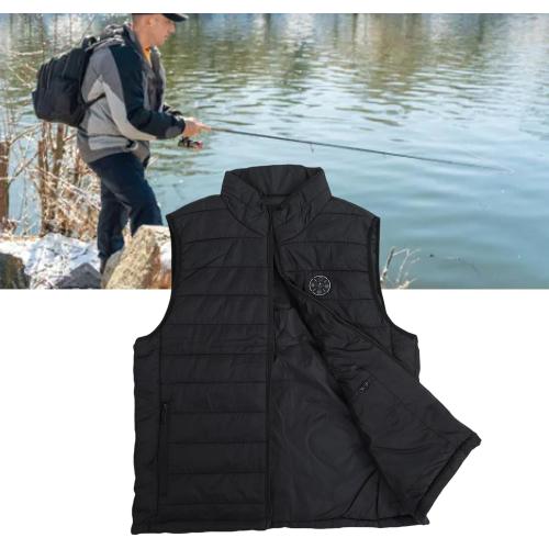 Heated Vest, Smart Controller Winter Heated Vest Electric Clothing Jacket with 3 Heating Levels for Men Women (L)