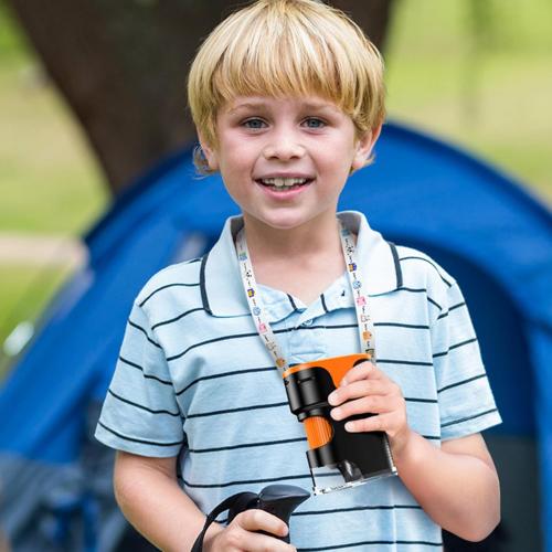 1000X Handheld Microscope for Kids 4K 2.0 Screen Rechargeable Mini Pocket Digital Microscopes w/Slides Kit Portable Edu Gift Age 4-6 8-12 Children Students