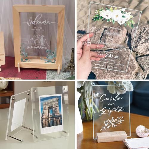 6 Pieces 6 x 12 Cast Plexiglass Sheet -1/8 Thick Clear Acrylic Sheet Clear Plastic Sheet, for Sign,Craft, Photo Frame, DIY Display Projects