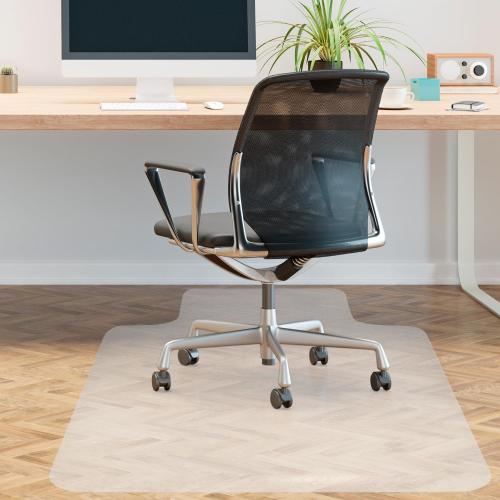 QWORK Heavy Duty Office Chair Mat for Carpet, 48x36 Inches with Lip, Studded, Slip Resistant