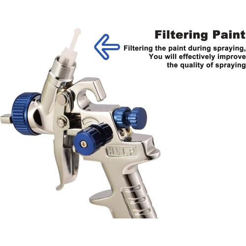 Dynastus Touch Up 5 oz HVLP Air Spray Gun Auto Car Detail Paint Sprayer Spot Repair, with Regulator