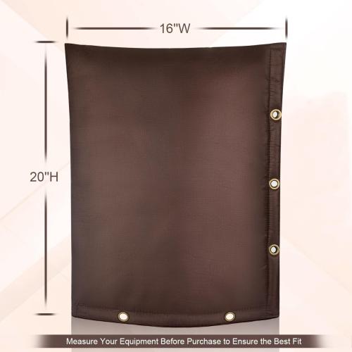 Backflow Preventer Insulation Cover - Winter Freeze Protection for Outdoor Pipes, Irrigation & Sprinkler Valves, 16''W x 20''H (Brown)