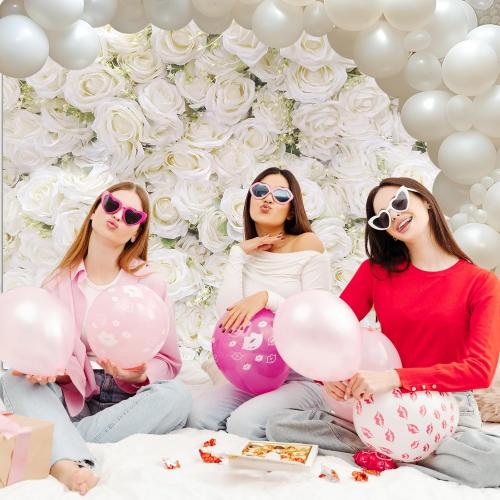 Size 7x15 Color White Avezano White Flower Backdrop for Party Photoshoot Wedding Floral Wall Bridal Shower Party Decoration Photography Background White Rose Florals Backdrops Portrait Photographic Studio (7x5ft)