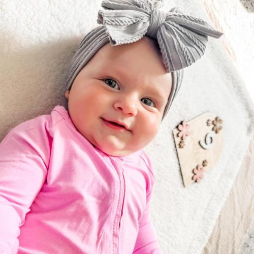 8 Pcs Baby Bows Headbands Soft Nylon Hairbands Super Elastic Headband Hair Accessories For Baby Girls Infant Toddler Essentials (8 Color-Warm)