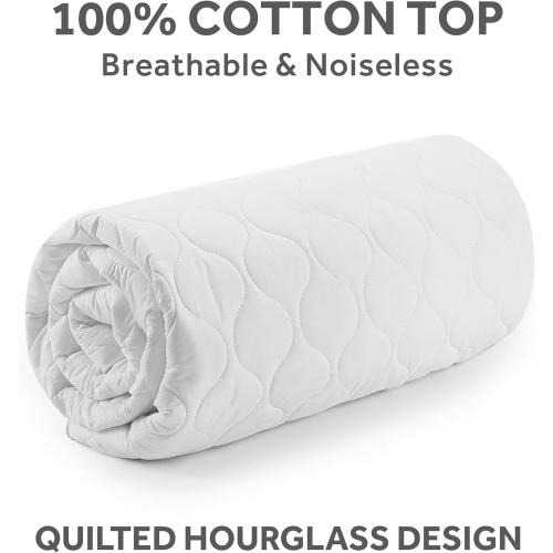 Sunbeam Electric Premium Water Resistant Restful Quilted Heated Mattress Pad, 12 Heat Settings, 12-Hour Selectable Auto Shut-Off, Fast Heating, Cozy Warming Bed, King, 76 x 80