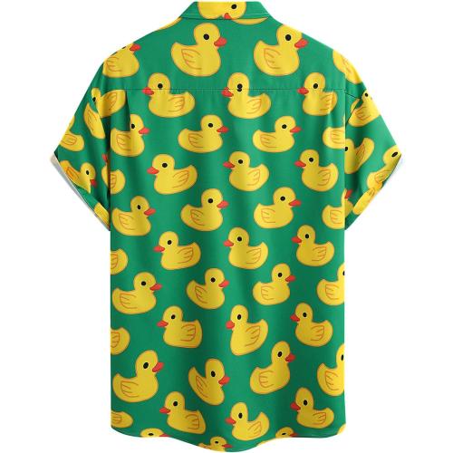 Hardaddy Men's Hawaiian Shirt Short Sleeve Funny Printed Casual Button Down Aloha Shirts size XXL