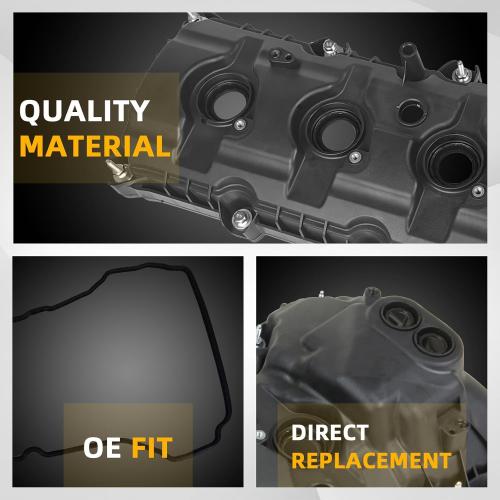 Engine Valve Cover Passenger side Driver Side Compatible with Ford F-150 Edge Explorer Flex 2013-2019 Lincoln MKS MKT Mark LT 3.5L 3.7L 2011-2019