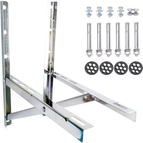 Wall Mounting Bracket for 9000-24000 BTU Condenser，Ac Support Brackets Rust Free Stainless Steel for Mini Split Air Conditioner Heat Pump Systems. (Small（9000-24000BTU）)