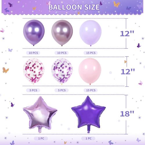 Party Spot! 199 Pcs Purple Birthday Party Decorations For Women，Happy Birthday Party Decorations For Girls, 100 Pcs Paper Plates,Napkins and Forks for 20 Guests,Bday Sash and Crown,20 Tableware Sets